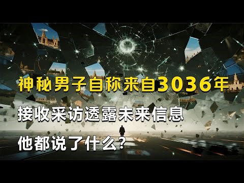 Mysterious man claims to be from 3036, revealing future secrets in interview