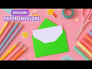 No Glue Origami Envelope | How to make a paper envelope | DIY No Glue Paper