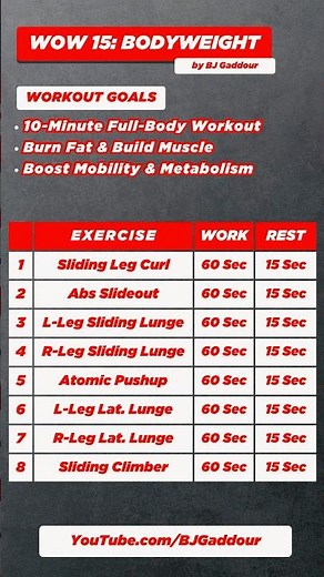 10-Min Sliders Bodyweight Circuit