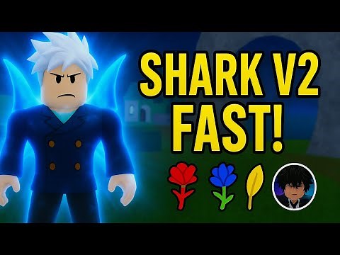 How To Unlock Shark Race V2 In Blox Fruits FAST 🦈 (STEP BY STEP GUIDE)