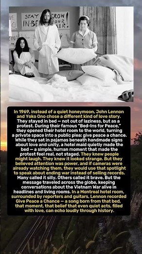 A Honeymoon That Became a Cry for Peace 🕊️