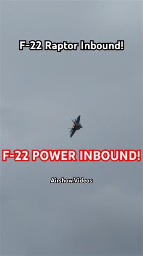 F-22 Raptor INBOUND!🔥✈️ #airshowvideos #f22raptor #f22 #airshow #viral #shorts #fyp #shortsfeed #fy