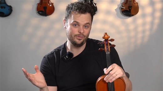 Violinist hears arcane music for the first time