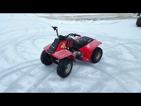 Snow Drifting Mini Four Wheeler!!!