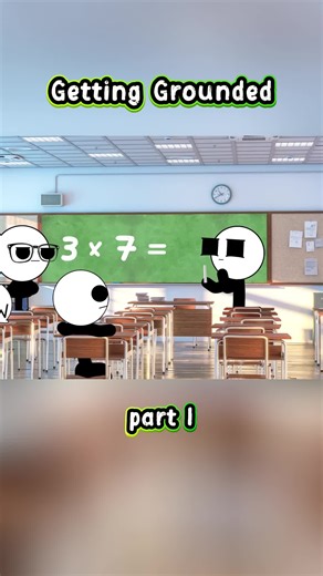 Getting Grounded part 1 #fyp #usa #animation #school #viral | grounding