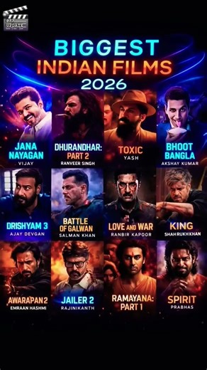 ​Upcoming Blockbusters Biggest Indian Films 2026: 🎬 Ramayana, Love & War, Toxic & More! | Full List