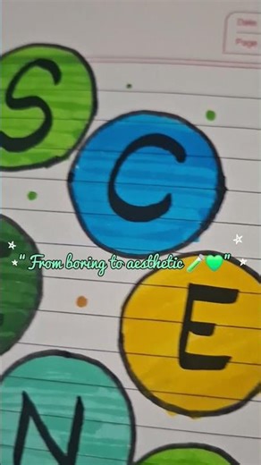 “Turn Your Boring Notebook into Aesthetic Science Page 🧪✨ | #shorts”