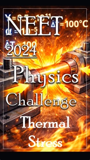NEET 2024 Physics | Thermal Stress Trick 🔥 Force in 30 Sec