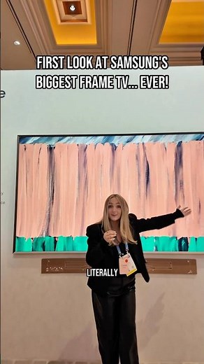 Samsung Frame TV 2026... 98" Size First Look! #frametv #ces2026
