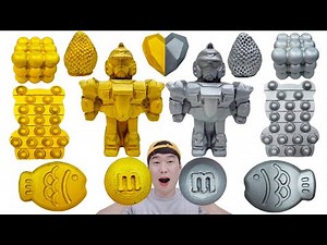 컬러챌린지 먹방모음 Color Challenge Mukbang Collection 편의점젤리캔디 Gold Silver food 대왕젤리 무지개 디저트
