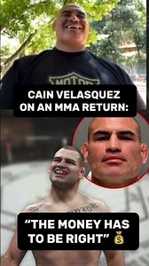 Former UFC Heavyweight Champion Cain Velasquez teases return to MMA: “The money has to be right.”👀