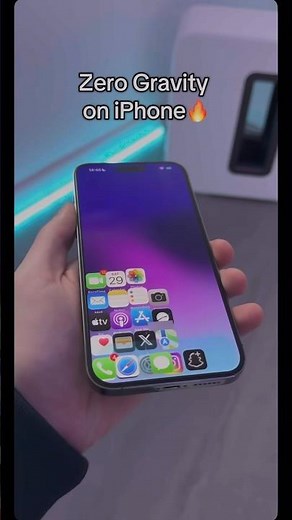 iPhone Zero Gravity Launcher 😳 Floating Apps Home Screen #shorts #ios #iphone