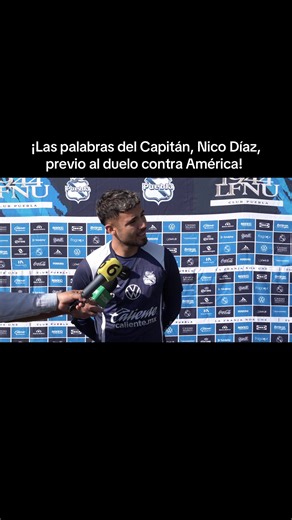 Las palabras del capitán del @Club Puebla Nicolás Díaz previo al duelo ante @Club América en la @Liga BBVA MX