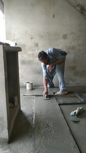Mixing and Applying Cement to a Flat Surface