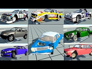 🎉SOFT-BODY MODS NOT SIMPLE CAR CRASH: AUDI S1, NIVA, FORD RS200, LANCIA DELTA, MOSKVICH, SKODA RAPID