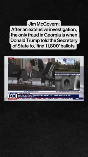 Jim McGovern: After an extensive investigation, the only fraud in Georgia is when Donald Trump told the Secretary of State to, 'find 11,800' ballots. The federal government is seizing ballots in search of this mythical widespread voter fraud that we are always told exists — never see any evidence of it. | Blue Georgia