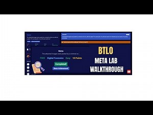 BTLO Walkthrough: Meta Lab | Digital Forensics Investigation for Beginners