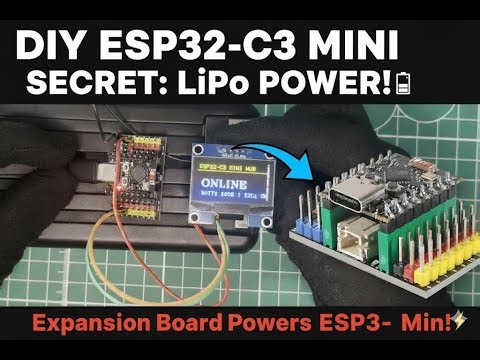 Ultimate ESP32-C3 SuperMini Power Solution: LiPo & Expansion Board Guide
