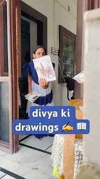 Let’s see Divya’s all drawings ✍️/ Ghamu Saran / Which drawing is best and easy? #shorts #drawing