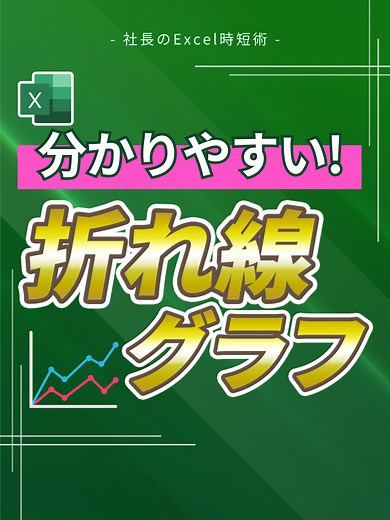 分かりやすい折れ線グラフの作成方法