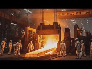 Inside the 1650°C Steel Line From Scrap to GIANT SLABS