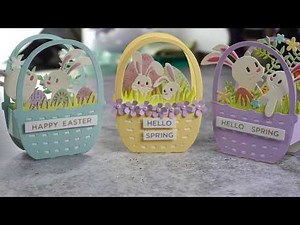 Spring Box cards using Spellbinders Die of the Month