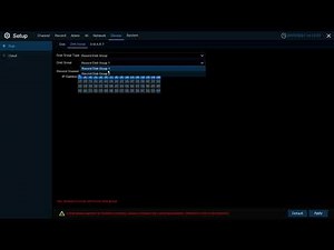 IVSEC - record disk group configuration