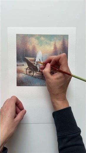 Thrifted ghost painting #adventcalendar #art #shorts #ghost #cute #thriftedghostpainting #christmas