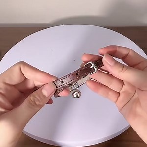 Black Cat Collar with Bell, Faux Leather Puppy Collar with Bells Pu Basic Boy Kitten Collars for XXS XSmall Small Medium Pet Male Dogs Little Cats Tiny Animal, XXSmall