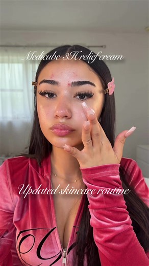 Updated skincare routine for acne prone combination skin 💞 outfit: @I.AM.GIA 💕 #skincare #zoraidajazmine #miamiinfluencer #beauty #acne products 💗 @medicube global @Tatcha @mixsoon.global