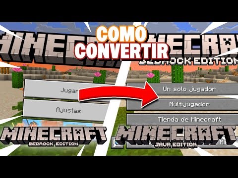 ¡Convierte Minecraft Bedrock en Minecraft Java Fácil y Rápido! 😱
