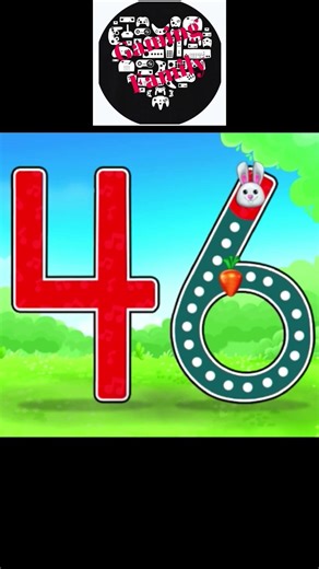 Trace Number 46 | Learn Numbers for Kids #shorts #youtubeshorts #videosforkids #educationalvideos