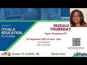 Ithala Education Platform | Grade 12 IsiZulu HL | Ukubukeza P1
