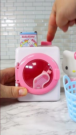 헬로키티 세탁기 장난감 Hello Kitty Washing Machine Laundry Toys Satisfying with Unboxing & Review Toy ASMR