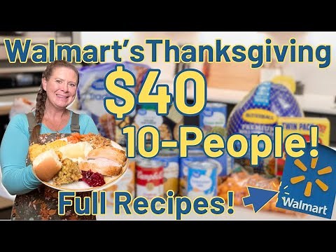 $40 Walmart Thanksgiving Meal Deal, Full Recipe, Click list to Table @walmart #walmart