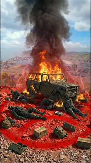 Battlegrounds Diaries With Bhavesh on Instagram: "They Survived the Fight… But Not the Red Zone #bgmireelsindia❤️ ##bgmi #pubgindia #pubgclips #pubg This reel shows a complete cinematic PUBG story — from the very first landing to the final tragic ending. Four players land on the battleground, loot quickly, engage in an intense gunfight, and manage to survive the chaos. Just when they think the danger is over, the Red Zone changes everything. A bomb drops on their vehicle, ending their journey in