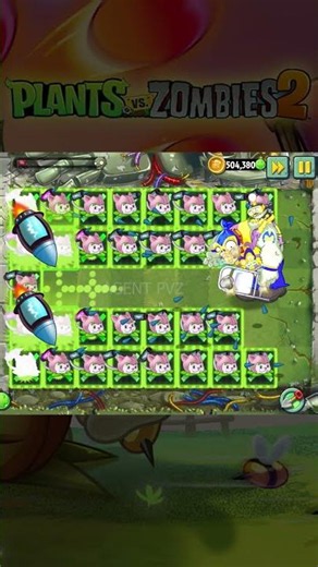 PvZ 2 - Plantfood Ability - Plant Team Vs Hero Smash Gargantuar Level 10