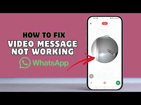 Fix WhatsApp video message not working (2026)