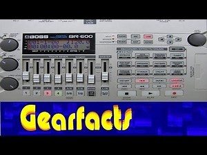 Boss BR600 multi track recorder effects and drums demo
