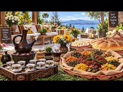 LIVE 4K Ethiopian Coffee Ambience ☕ Backyard Coffee Ceremony & Relaxing Ethiopian Music