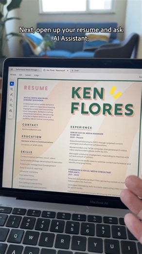 1K views · 42 reactions | Level up your resume with AI Assistant (beta) in Acrobat. Find job description keywords and add them to your resume in record time, so that you’ll just have to prepare for your interview.  https://adobe.ly/3OW9mMC | Adobe Acrobat | Facebook