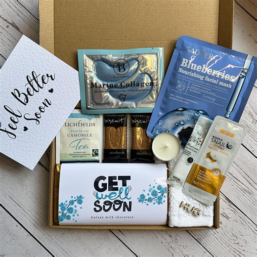 Get Well Soon Letterbox Gift | Pamper Self Care Hug Box - Etsy UK