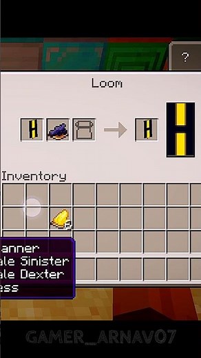 How to make "H" Banner in Minecraft! 😱🔥 #minecraft #shorts