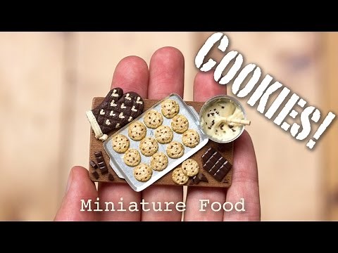 Miniature Cookies Tutorial // Fimo Foods, Polymer Clay Sculptures