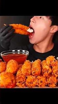 Epic Fried Shrimp Eating Challenge Crunchy Mukbang ASMR eating challenge