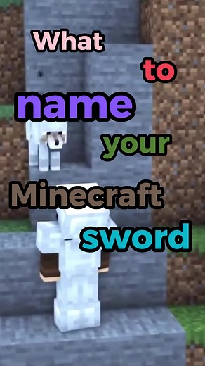The best names for your minecraft sword!! 🎮Leave your suggestions in the comments #foryou #viral #gaming #minecraft #sword video creds to gamenightyt