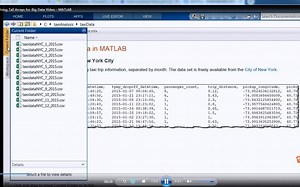 MATLAB下Tall Arrays专门为大数据开发使用