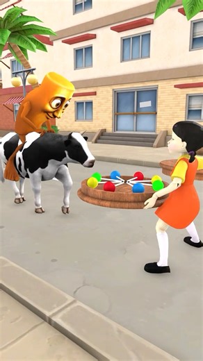 What Made Scary Teacher Tung Sahur and His Cow So Angry?! 😡🐮Italian Brainrot & Kpop Hunter #shorts