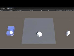 cubes attracted by a capsule or another cube