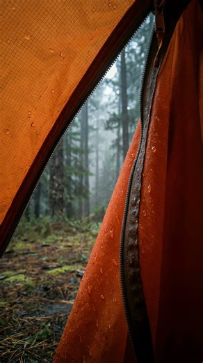 Inside a Tent During Rain ⛺ 🌧️ #tentrain